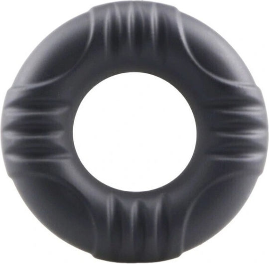 Cock Ring Liquid Silicone No.3 Strong Erection Black