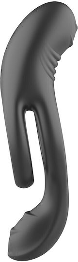 Vibrating Cock Ring Jakob 10 Programs Rechargeable Black