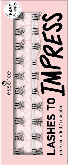 Essence Lashes To Impress Individuals 07 Black Bundled 20 Pieces with Glue