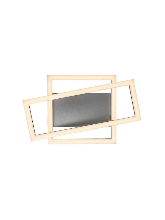 Rabalux Smart Deckenleuchte montieren 37cm Silber mit Integrierte LED