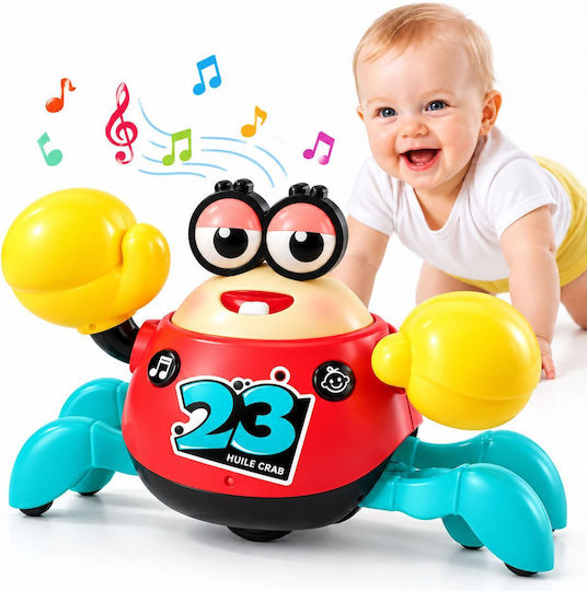 Hola Toys Jucărie pentru bebeluși cu muzică, lumină și sunete pentru 12+ luni