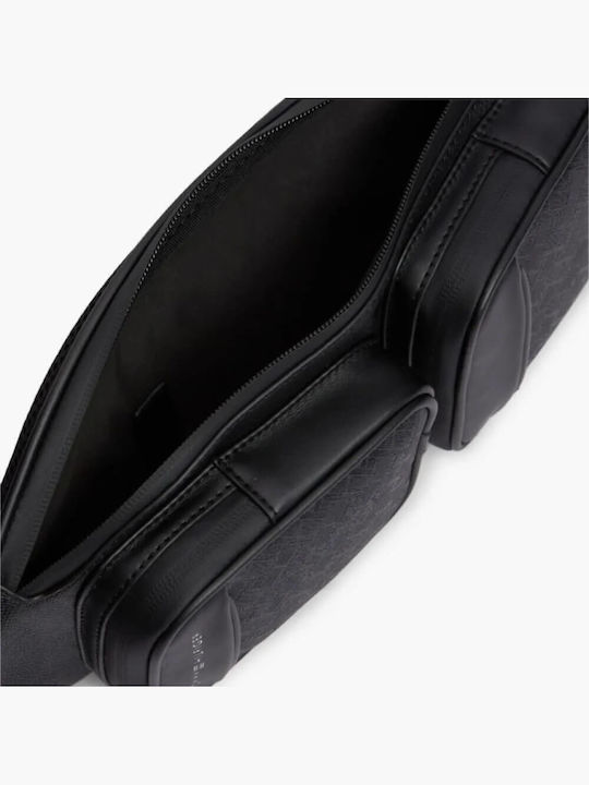 Herren Schulter / Crossbody Tasche Schwarz