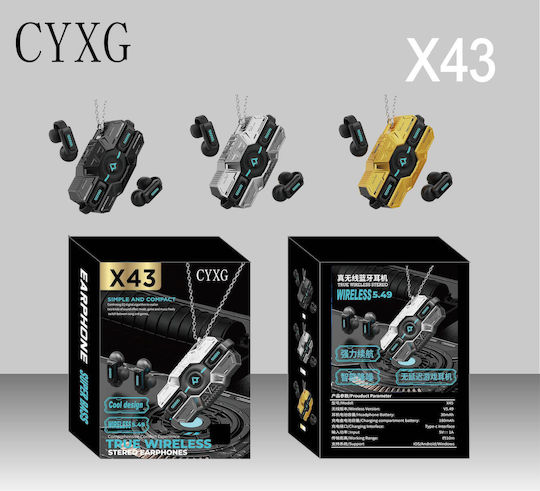 CYXG X43 Offenes Ohr Bluetooth Kopfhörer mit Ladekoffer Gold