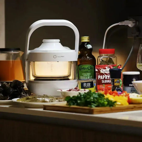DesignNest Powercooker Aragaz multifuncțional 400W cu Memorie internă 3lt Alb