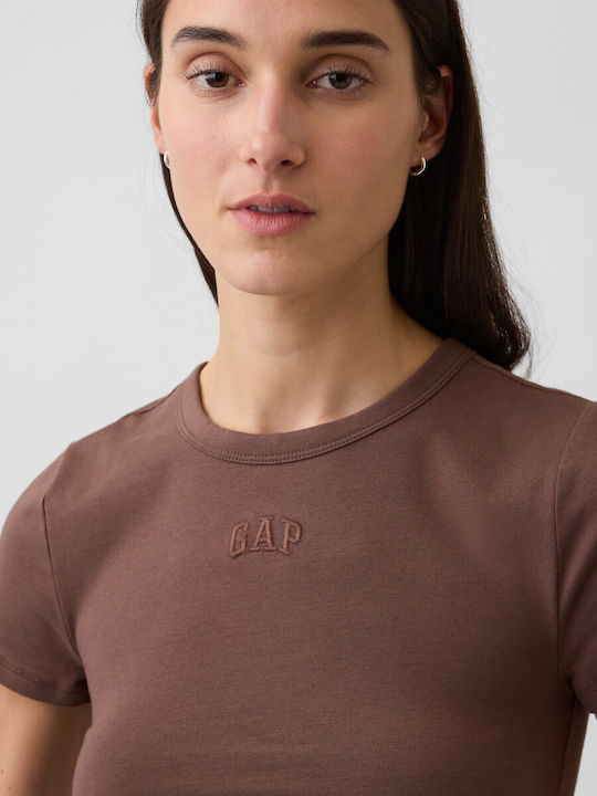 Women's Crop Cotton Top Amber Wood