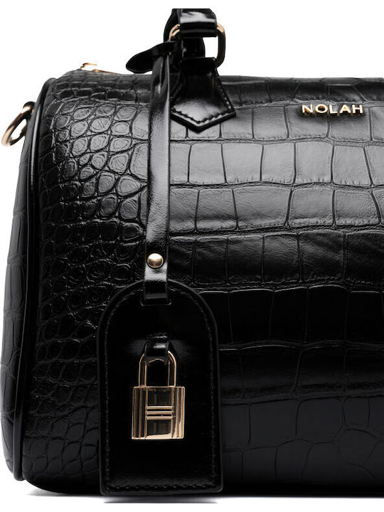 Otto Damenhandtasche Croco Black Croco