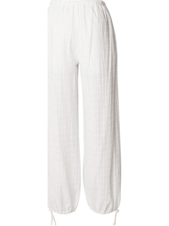 Women's Pantaloons in Loose Fit White
