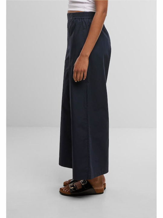 Women's Pantaloons with Rubber Band in Loose Fit Navy
