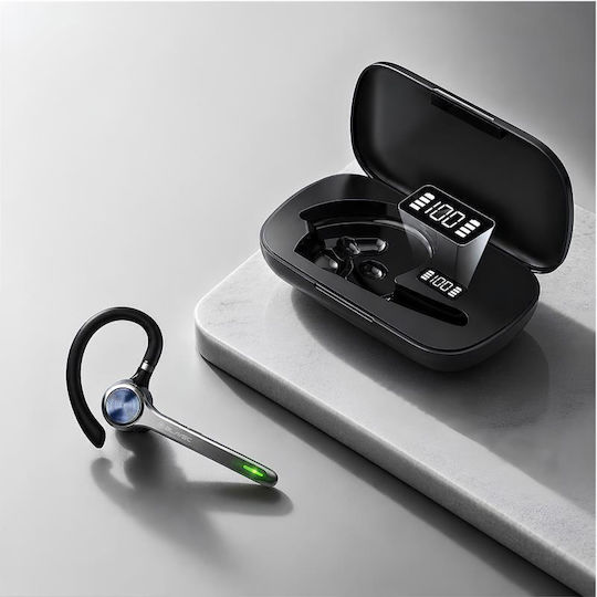 Blavec Talk 1 In-Ear Bluetooth Handsfree Headset with Charging Case Black