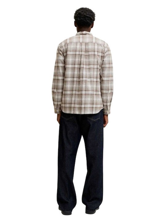 Jack & Jones Памучна Риза Regular Fit Plaza Taupe Multi