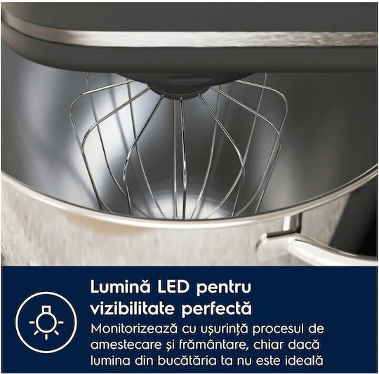 Electrolux Mixer Planetar 1200W cu Bol din Inox 6lt Gri