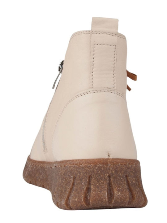 Stiefeletten Damen Beige