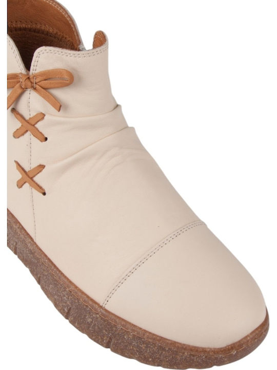 Stiefeletten Damen Beige