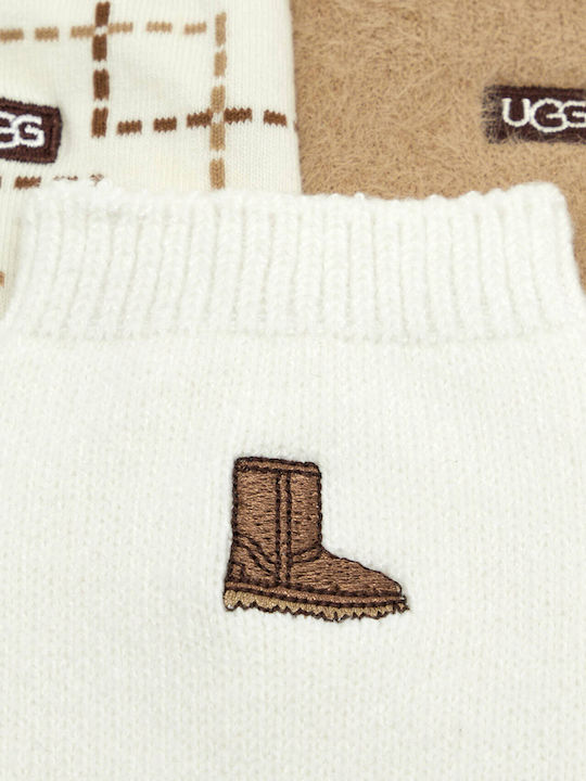 UGG Дамски Чорапи Екрю 3Pack