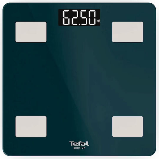 Tefal Body Up Smart Badezimmerwaage 180kg mit Körperfettmessung & Bluetooth Grüne