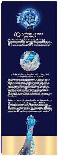 Oral-B Io Series 9 Elektrische Zahnbürste mit Drucksensor und Reiseetui Rosa