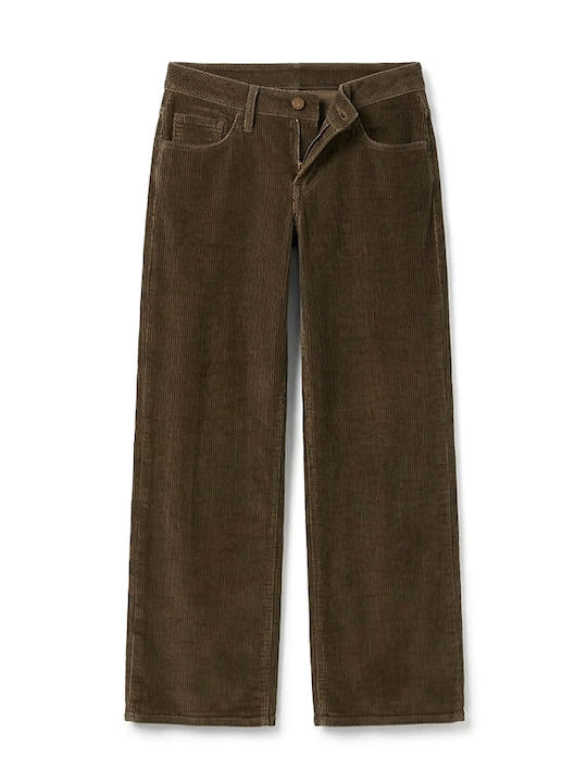 Damen Jeans Hosen in Entspannt Passform Braun
