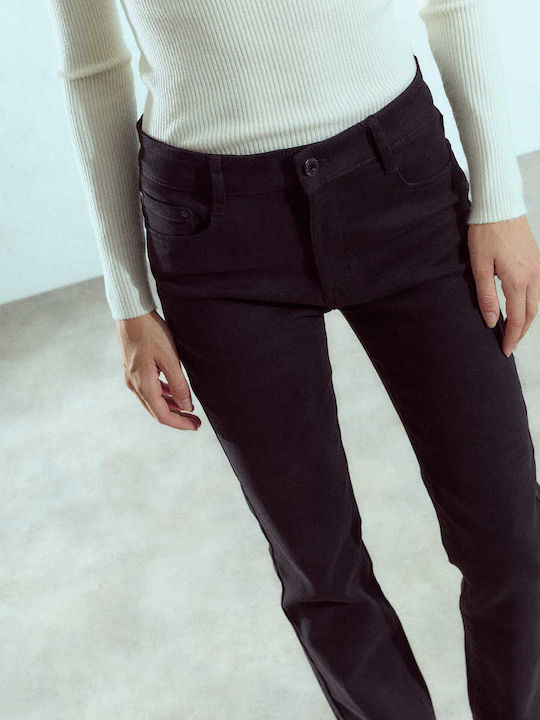 Celestino Women's Monochrome Black Jeans