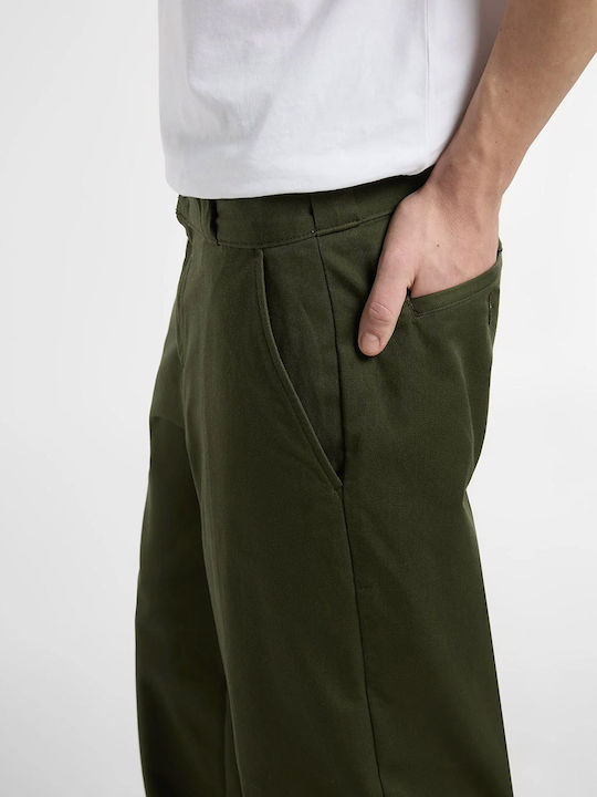 Work Pant Ανδρικό Παντελόνι Loose Fit Χακί