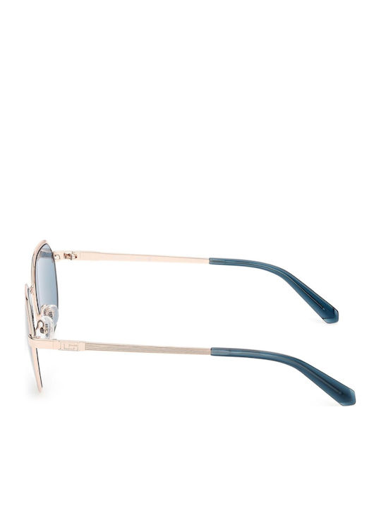 Guess Unisex Ochelari de soare cu Rose Gold Cadru
