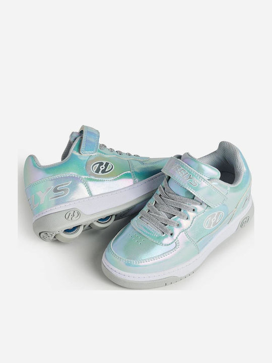Kinder Sneaker mit Rollen Silber