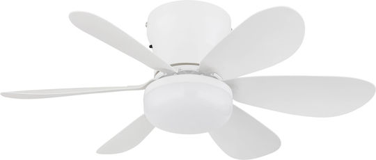 Globo Lighting Ανεμιστήρας Οροφής με Φως Μαύρος / Λευκός
