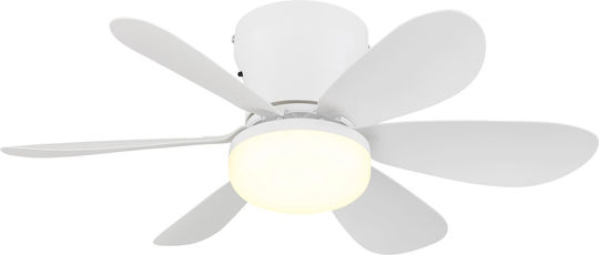 Globo Lighting Ανεμιστήρας Οροφής με Φως Μαύρος / Λευκός