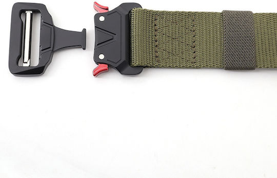Centură Bărbătească De Tip Militar Molle Tactical Lățime 4 Εκ Verde Ks656