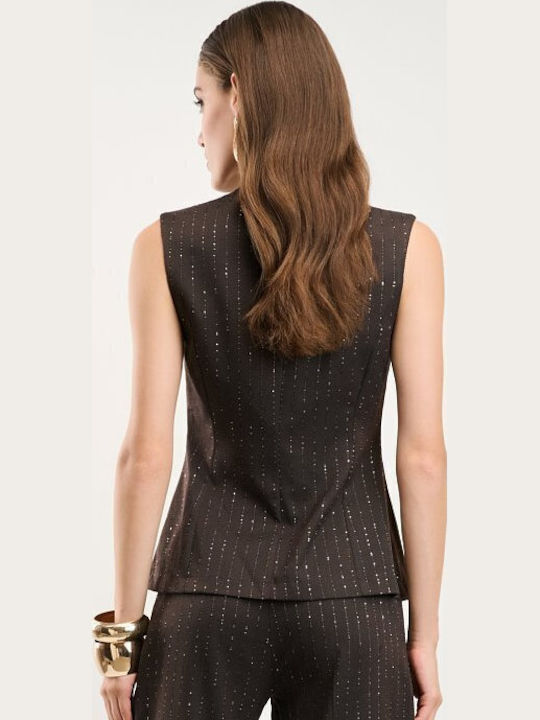 Women's Brown Vest