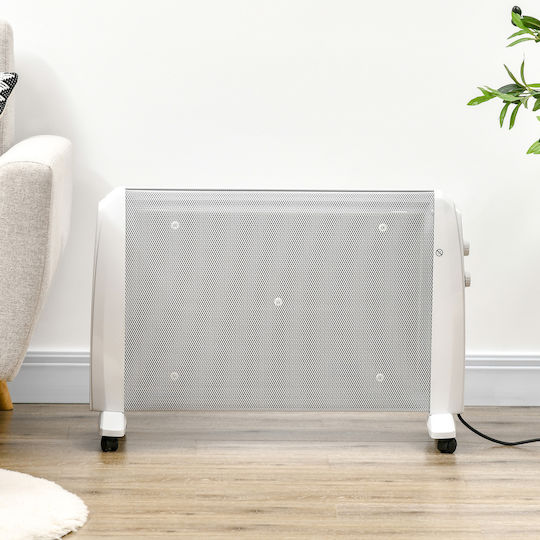 HomCom Convector De Pardoseală 1000W Mică 79x54cm Albă