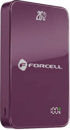 F-Energy F10K8 MagSafe Външна батерия 10000mAh 15W Power Delivery / Quick Charge Череша