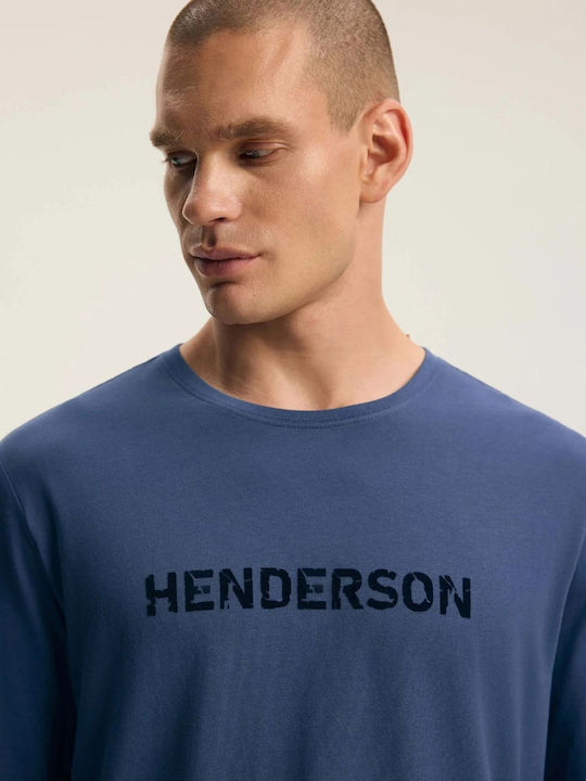 Henderson Καλοκαιρινή Ανδρική Πιτζάμα Μπλε