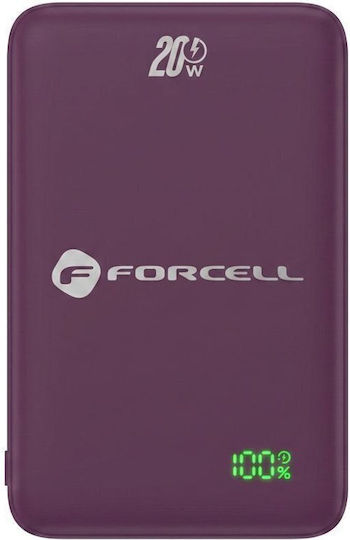 F-Energy F5K8 MagSafe Външна батерия 5000mAh 15W Power Delivery / Quick Charge Черешов