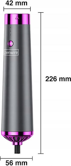 Zenwire Kemei Elektrische Haarbürste Mit Drehendem Kopf Keramik Ionisch Luft Dampf Multistyler