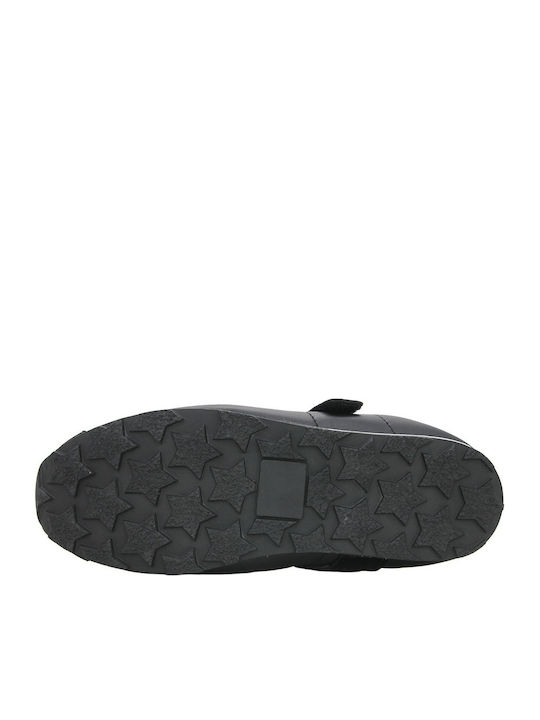 Damen Leder Ballerinas Schwarz