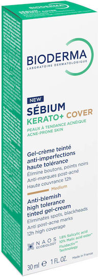 Bioderma Sébium Kérato+ Cover Tinted Gel Cream Against Imperfections for Acne-Prone Skin