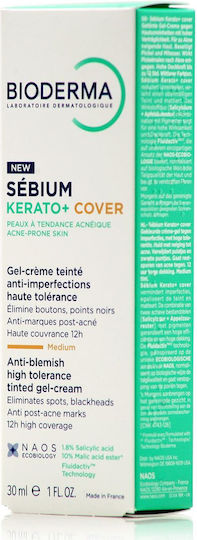 Bioderma Sébium Kérato+ Cover Tinted Gel Cream Against Imperfections for Acne-Prone Skin