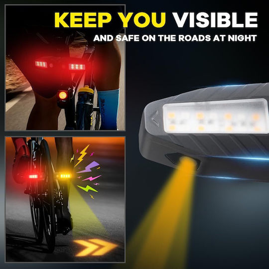30 LED Wiederaufladbares Rücklicht Fahrradbeleuchtung