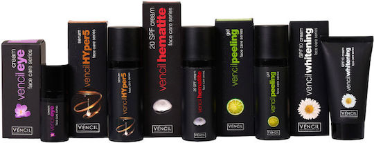 Vencil Hematite 24h Creme Gesicht Tag mit SPF20 mit Aloe Vera & Centella Asiatica 30ml