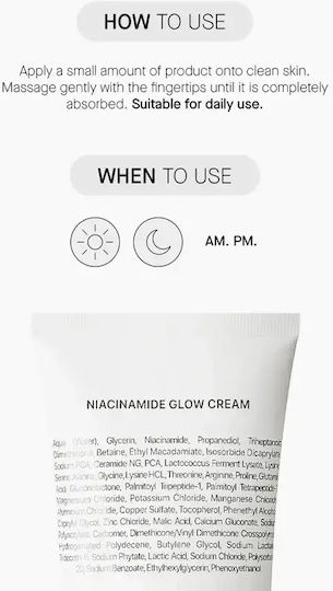 Transparent Lab Face Cream for Moisturizing & Brightening with Niacinamide 50ml
