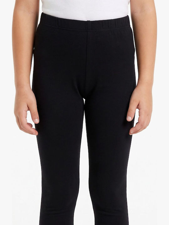 Kinderleggings Lang Schwarz