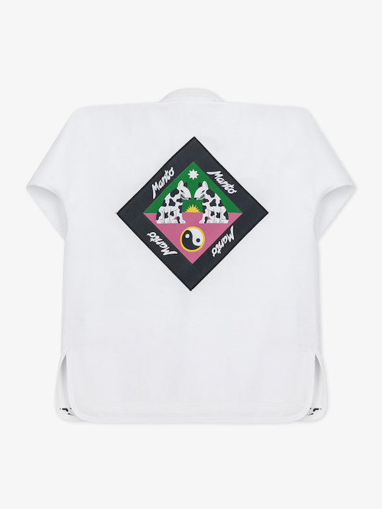 Manto Uniformă Pentru Bărbați Jiu Jitsu Brazilian Albă