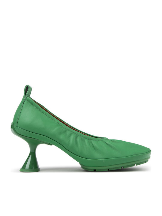 Leder Pumps Grüne