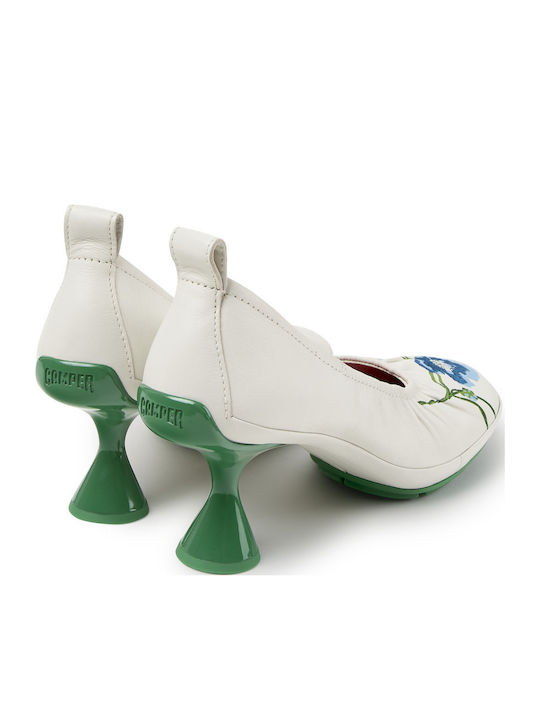 Leder Pumps Weiße