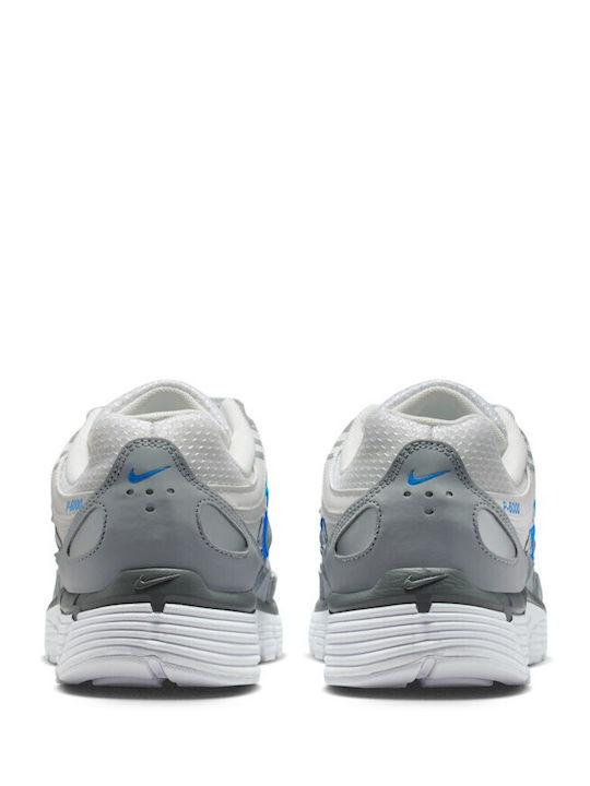 P6000 Men's Sneakers White Metallic Silver Blue