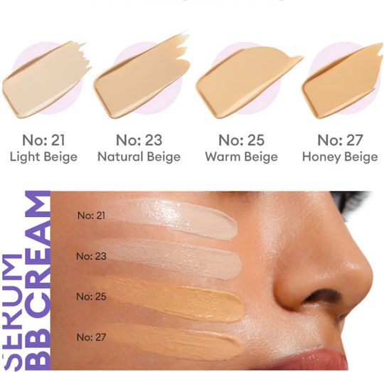 Perfect Cover Serum BB #21 Light Beige Ενυδατική Κρέμα Προσώπου Ημέρας με SPF50 50ml