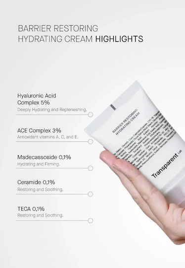 Transparent Lab Cream Face with Centella Asiatica 50ml
