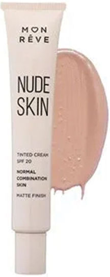 Mon Reve Nude Skin Cream Face Day Tinted and SPF20 30ml