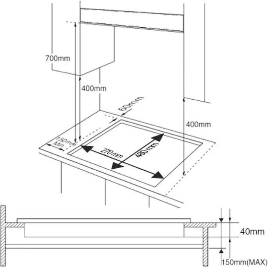 Cecotec Bolero Squad G 1400 F Plită Pe Gaz Autonomă 29.5x51cm Argintie