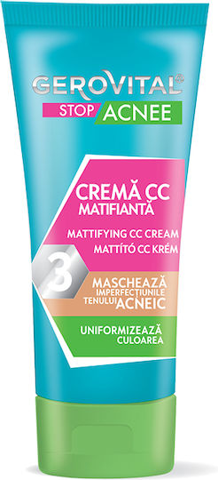 Gerovital Stop Acnee CC Cremă de Față de Zi împotriva Acnee 30ml